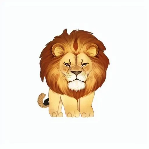 狮子动物免抠元素(2048x2048)