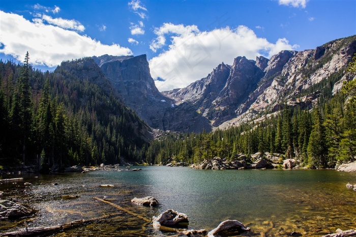 自然旅游大自然高山湖泊山水优美风光