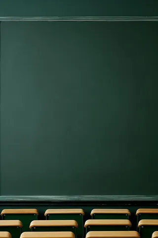 桌椅黑板学生教师简约背景