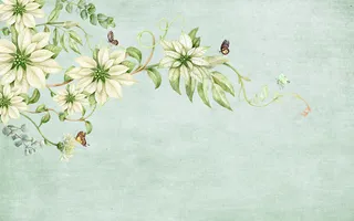 中式花卉花朵装饰