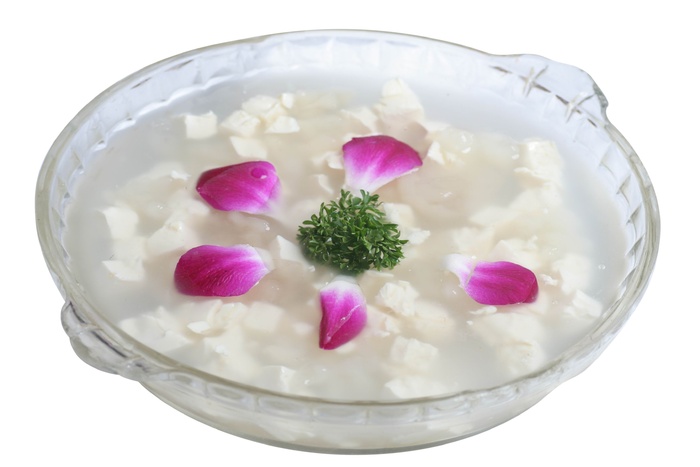 鲜蛤玉子豆腐