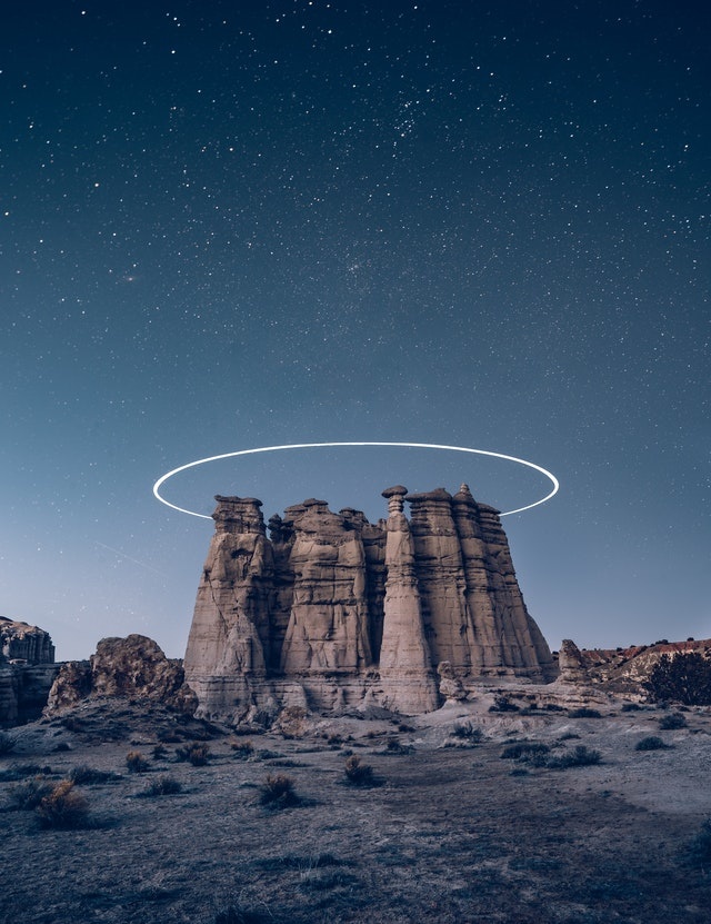 元宇宙世界天空背景风景