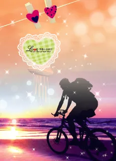 非主流单车旅行图片