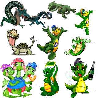 卡通动物恐龙装饰