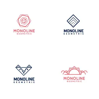 图标标识标志立体几何图形企业商标VI品牌LOGO设计模板AI矢量素材