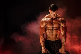 肌肉健硕的健身男士高清图片