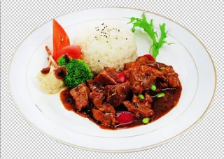 排骨饭免扣素材