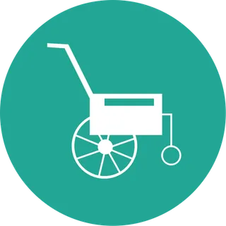 医用轮椅图标