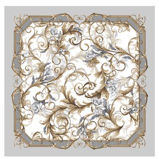 矢量AI奢华欧式宫廷风洛可可花纹装饰图案服装围巾印花底纹素材