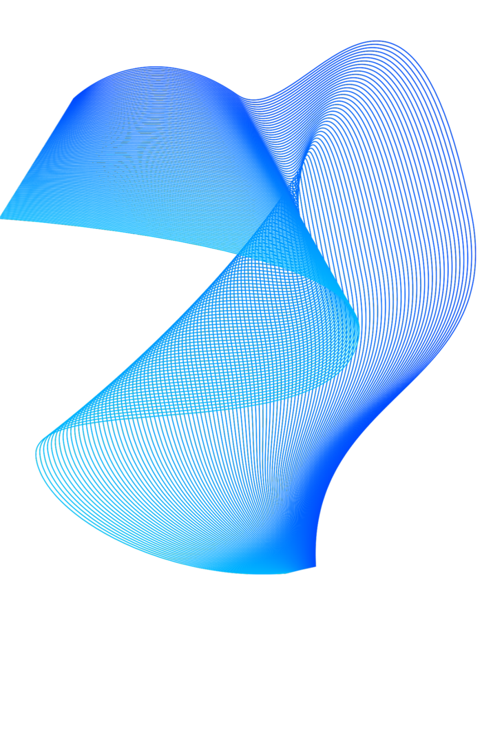 蓝色波纹渐变线条科技电商免抠png