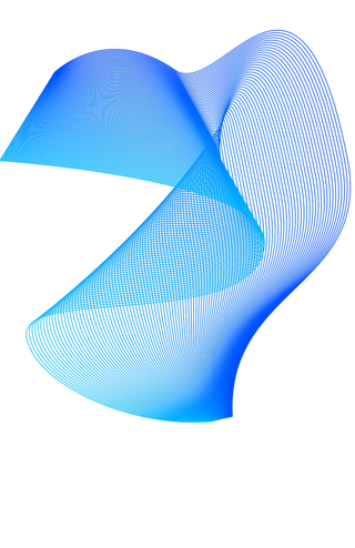 蓝色波纹渐变线条科技电商免抠png