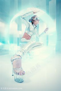 未来世界性感女性