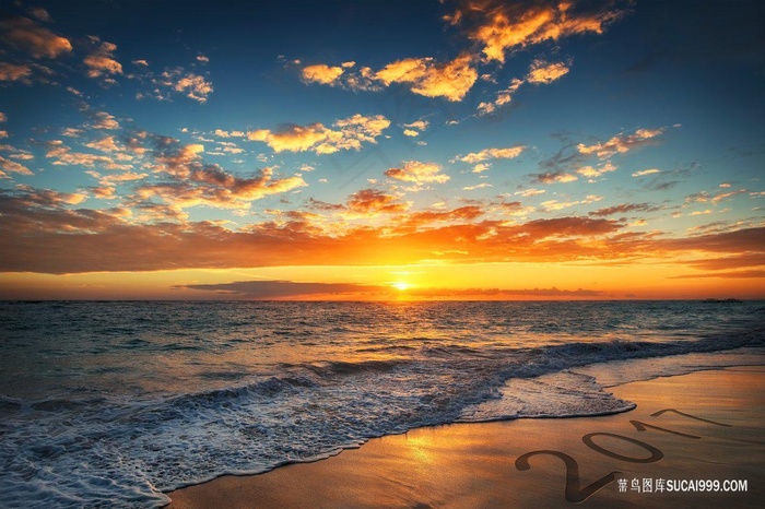 唯美海边日出夕阳壁纸