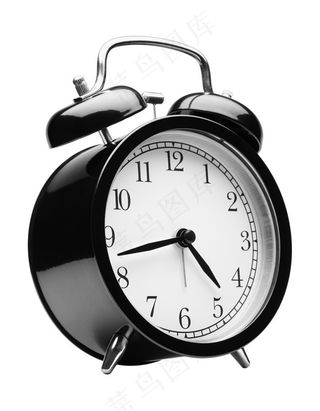 简约黑色烤漆闹钟
