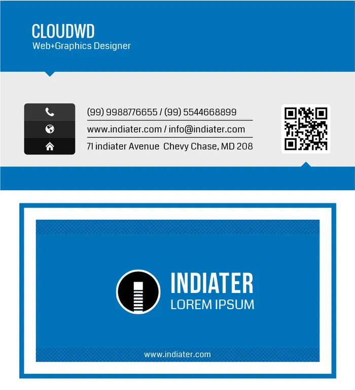 设计 创造 名片psd模版下载