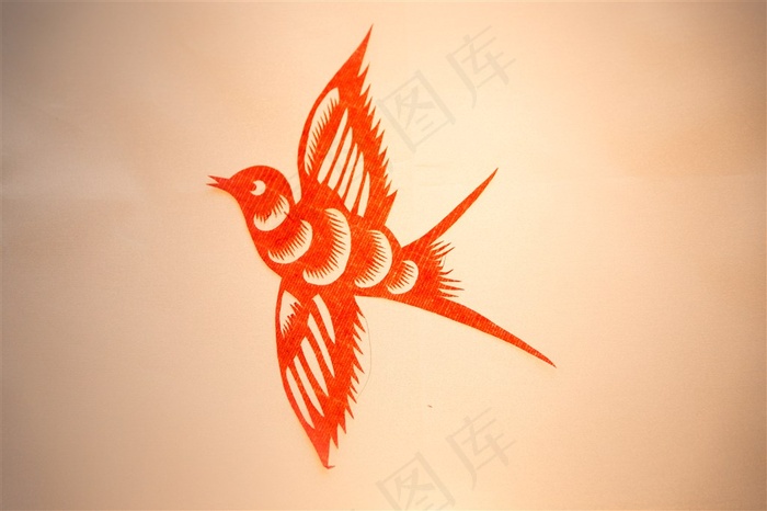 剪纸燕子素材图片