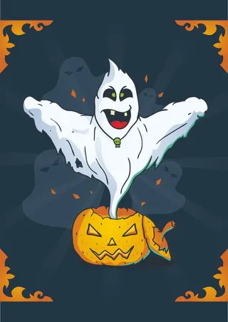 万圣节小鬼出动鬼魂南瓜精18