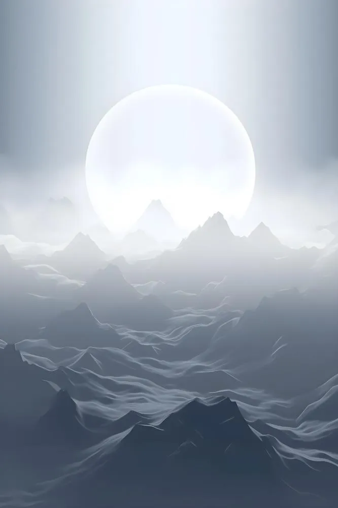 意境质感山脉背景(2400x3600)