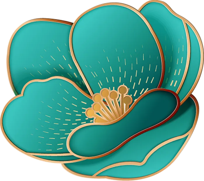 荷叶装饰素材免扣