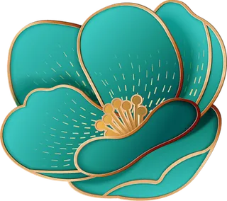 荷叶装饰素材免扣