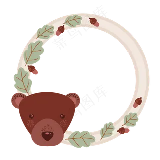 卡通边框 卡通彩色框  手绘对话框 可爱边框 免抠