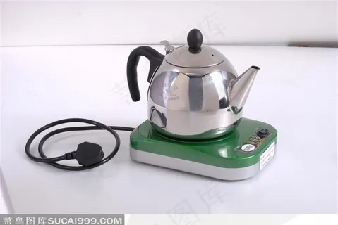 绿色翻盖电磁炉随手泡水壶