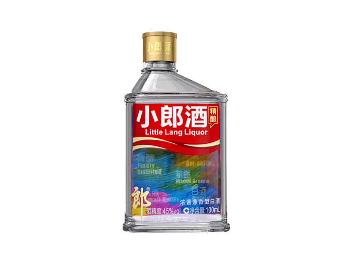 超市商品清晰大图免抠实物摄影png格式图片透明底品牌白酒小朗酒(5)