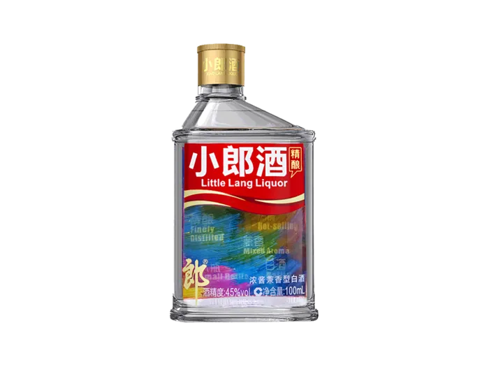超市商品清晰大图免抠实物摄影png格式图片透明底品牌白酒小朗酒(5)