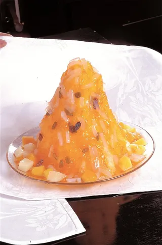 柳橙冰酒水美食素材图片