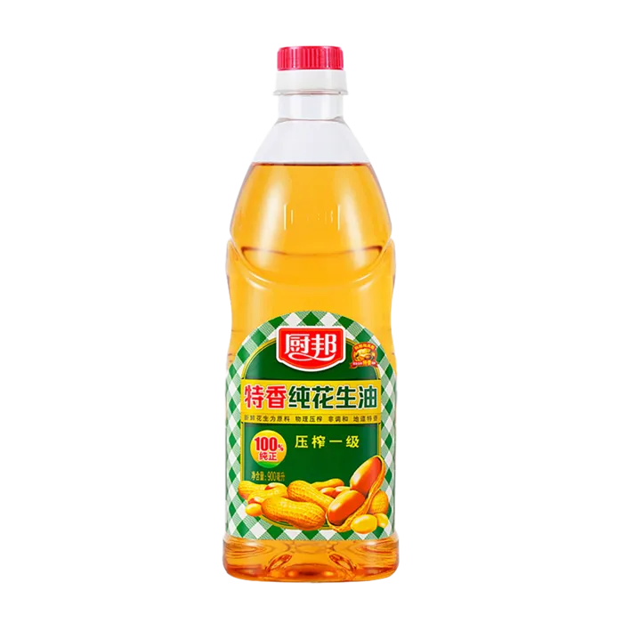厨邦花生油900毫升超市商品白底图免抠实物摄影png格式图片透明底