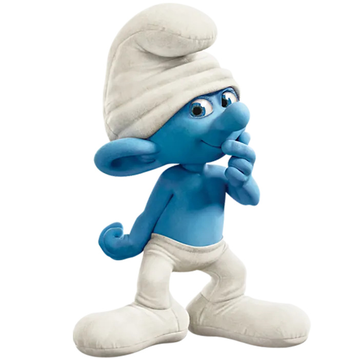 戴帽子蓝精灵卡通人物