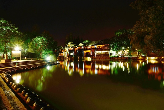 浙江乌镇夜景摄影