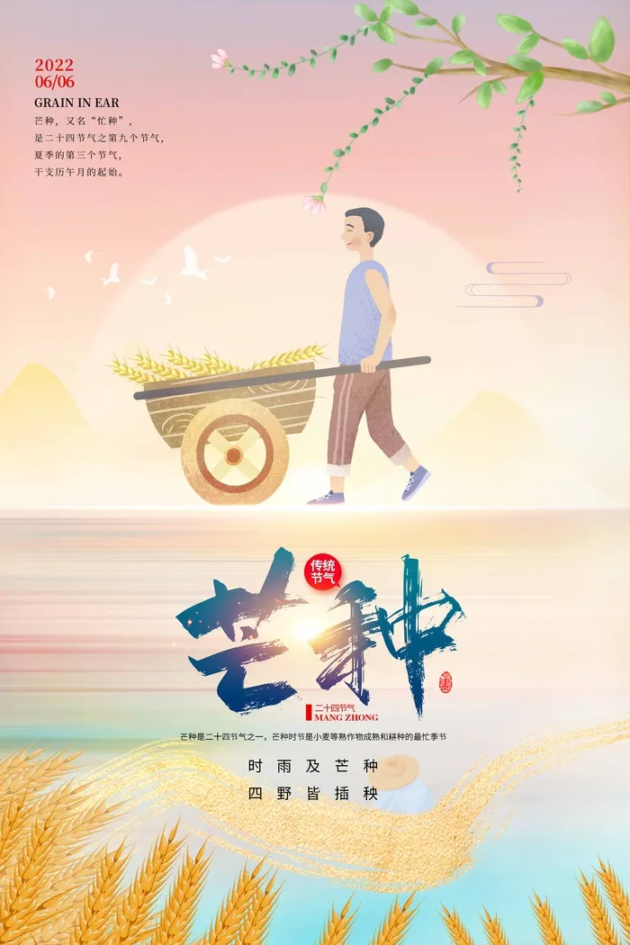 芒种 芒种营销海报psd模版下载