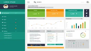 可视化大数据科技网页后台管理图表软件AI界面PSD模版素材源文件