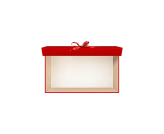 红色礼盒 盒子 丝带 节日装饰 赠品 PNG 免扣素材 拷贝