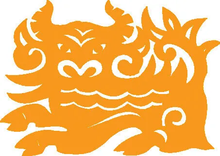 剪纸牛年素材psd模版下载