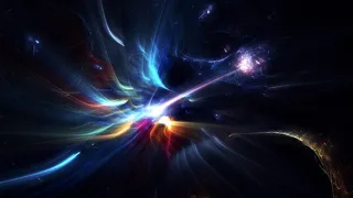 唯美炫彩光线背景高清图片