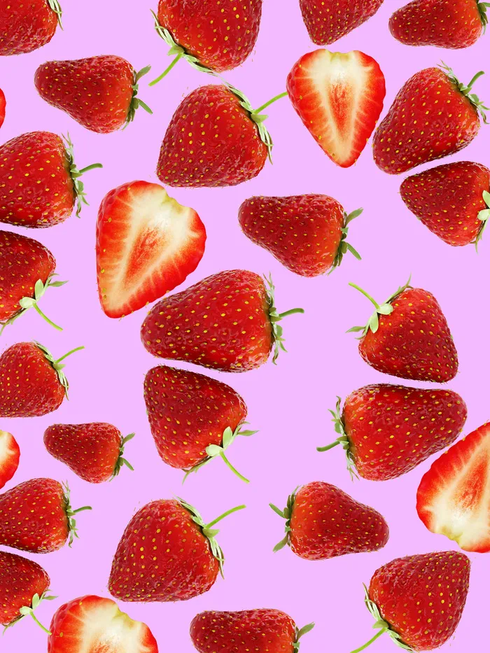 高清草莓壁纸psd模版下载