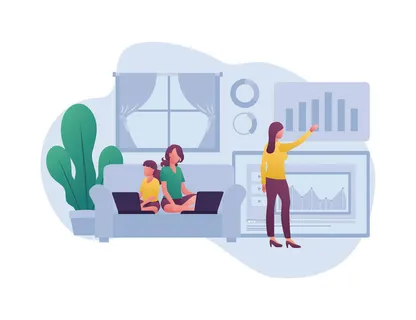 扁平化人物场景办公互联网等距ai矢量设计网页海报UI素材插画