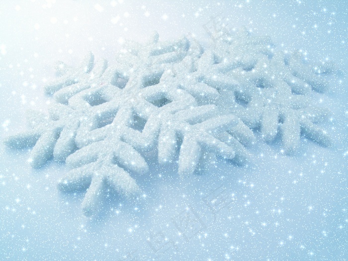 高清雪花的背景图片下载