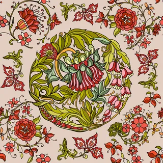 花卉唯美手绘花朵面料纹理手机壳布料面料印花服装矢量图案素材