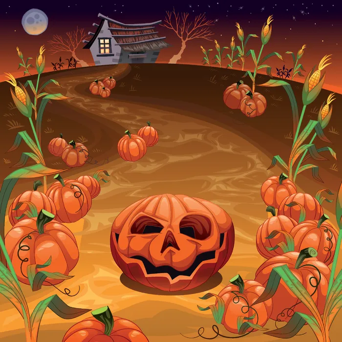 万圣节素材eps,ai矢量模版下载