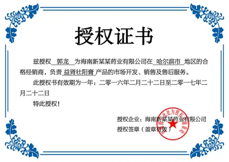 公司企业网络电子模板代理授权资质证书PSD制作设计源文件