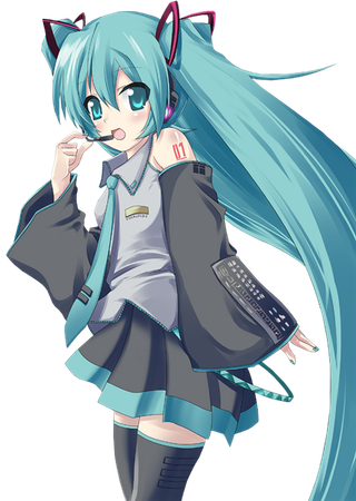 初音未来人物卡通简笔