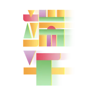 端午节彩色色块拼接创新艺术字体