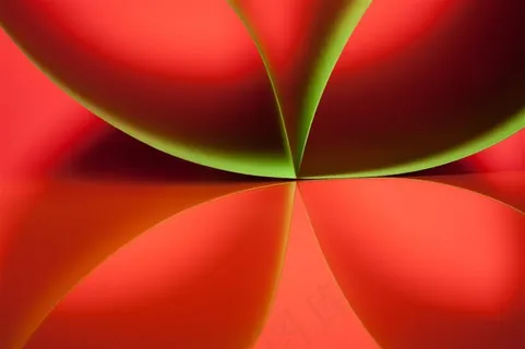 红绿渐变发光倒影3d效果高清图 红绿渐变发光倒影3d效果高清图