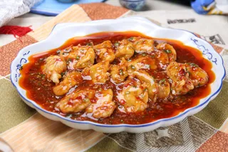 18鱼香茄饼-鑫蓉酒楼