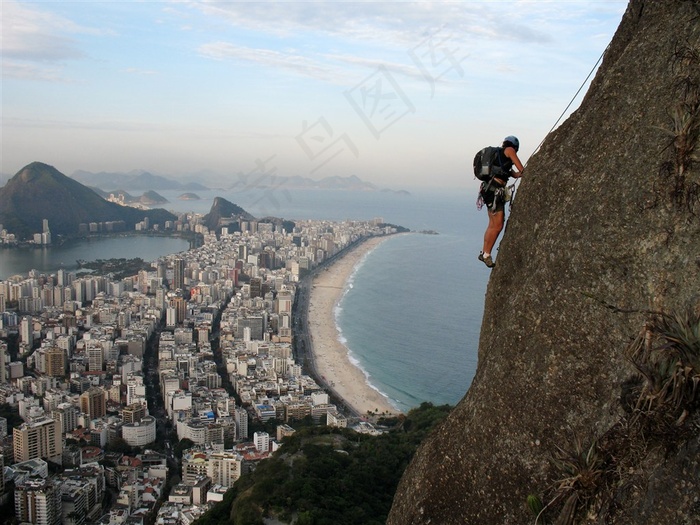 登山攀登的人物素材图片