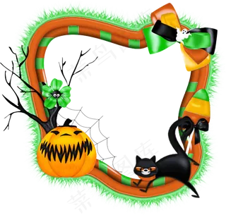 万圣节装饰框