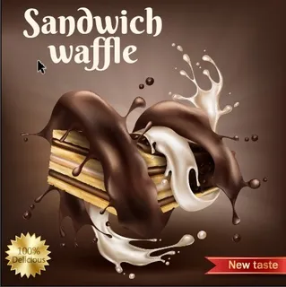 设计广告 饺克力 饼干